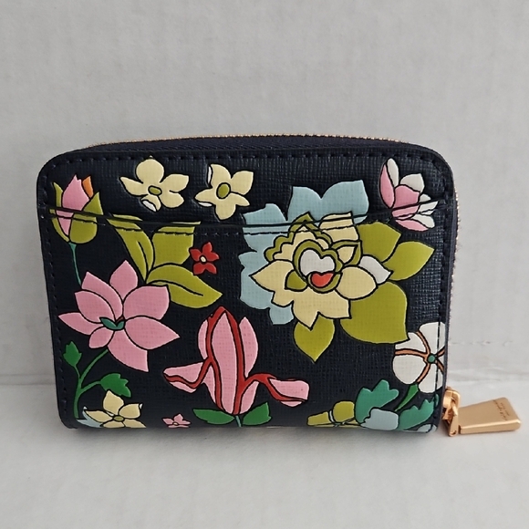Kate Spade Black Multicolor Floral Wallet - Picture 4 of 11